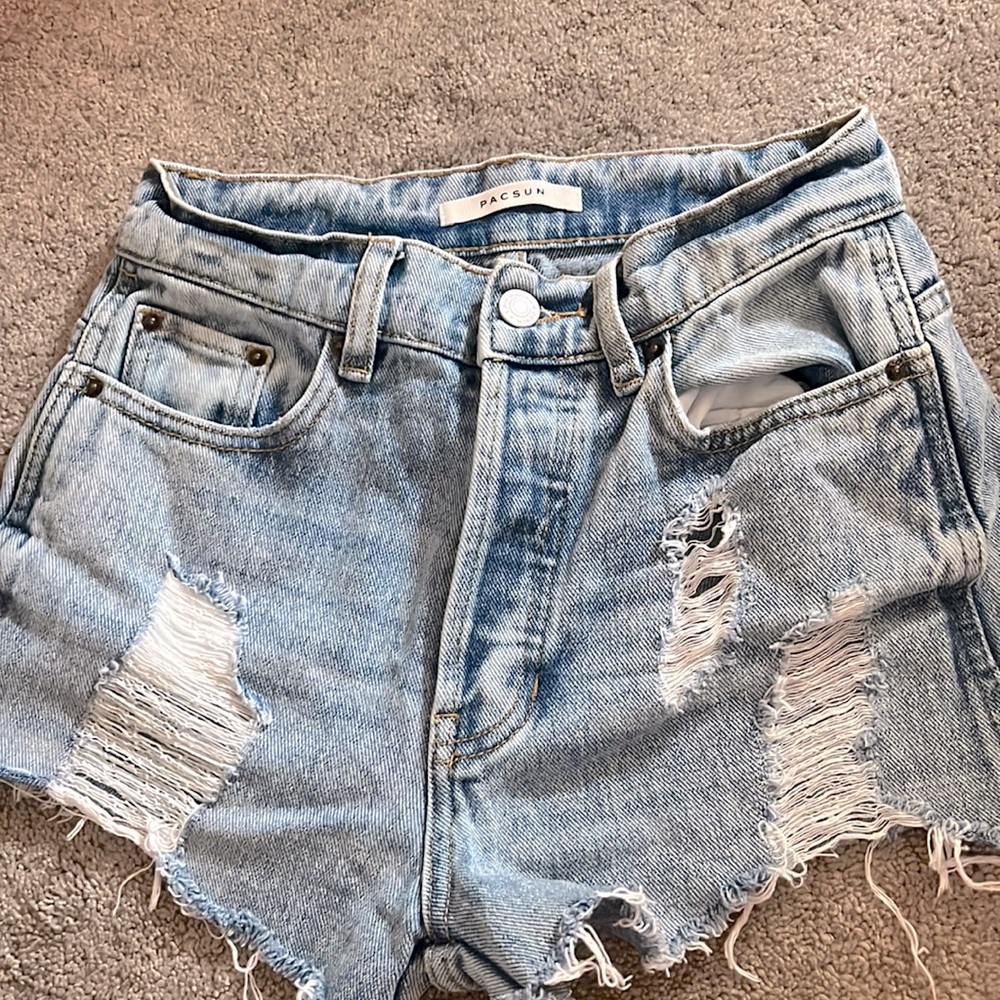 Pacsun Jean shorts, good condition aside from a few pins in the crotch area